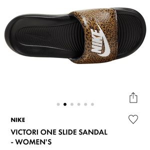 Nike Victori one slide sandal cheetah print Sz 7 worn once